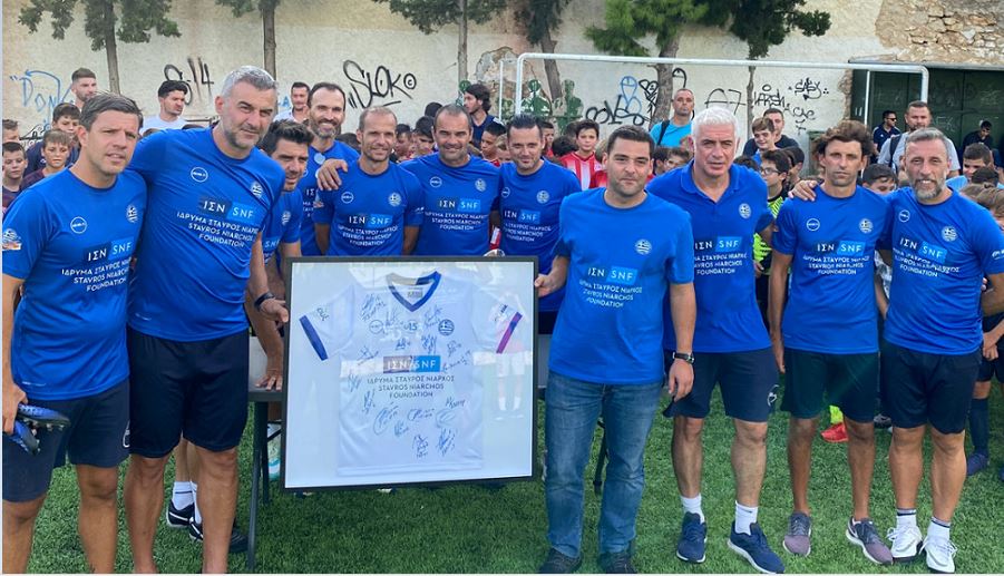 Greek soccer legends encourage a new generation of players - Stavros ...